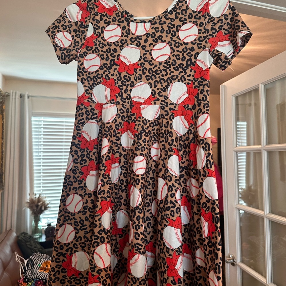 Leopard Print Baseball Dress